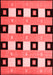 Checkered Red Modern Area Rugs