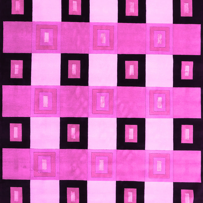 Checkered Pink Modern Rug, con813pnk