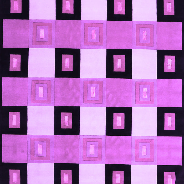 Checkered Purple Modern Rug, con813pur