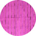 Round Southwestern Pink Country Rug, con814pnk