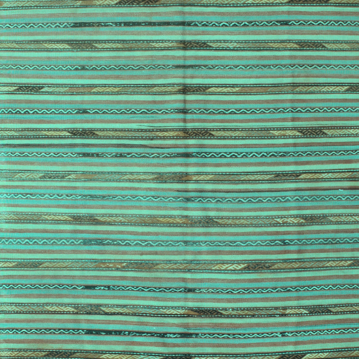 Machine Washable Southwestern Turquoise Country Area Rugs, wshcon814turq