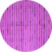 Round Machine Washable Southwestern Purple Country Area Rugs, wshcon814pur