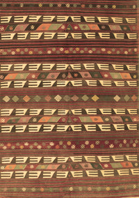 Southwestern Brown Country Rug, con815brn