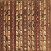 Square Southwestern Brown Country Rug, con815brn