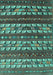 Machine Washable Southwestern Turquoise Country Area Rugs, wshcon815turq