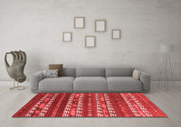 Machine Washable Southwestern Red Country Rug, wshcon815red