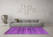 Machine Washable Southwestern Purple Country Area Rugs in a Living Room, wshcon816pur