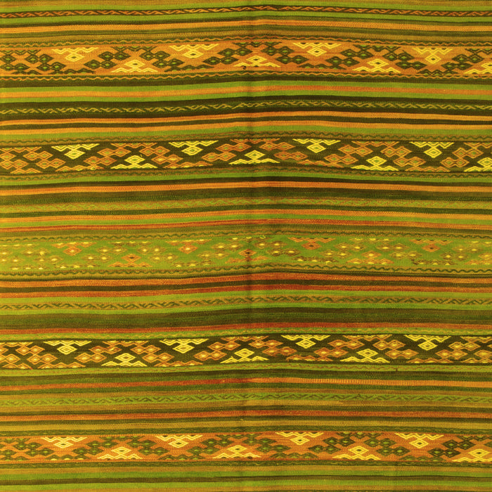 Machine Washable Southwestern Yellow Country Rug, wshcon816yw