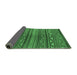 Sideview of Southwestern Emerald Green Country Rug, con816emgrn