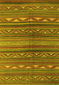 Southwestern Yellow Country Rug, con816yw