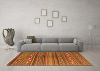 Machine Washable Southwestern Orange Country Rug, wshcon816org