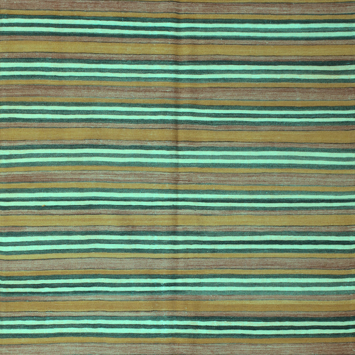 Machine Washable Oriental Turquoise Traditional Area Rugs, wshcon817turq