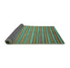 Sideview of Oriental Turquoise Traditional Rug, con817turq