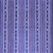 Square Machine Washable Oriental Blue Traditional Rug, wshcon818blu