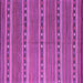 Square Machine Washable Oriental Purple Traditional Area Rugs, wshcon818pur