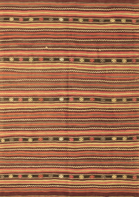 Oriental Brown Traditional Rug, con818brn