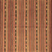 Square Machine Washable Oriental Brown Traditional Rug, wshcon818brn