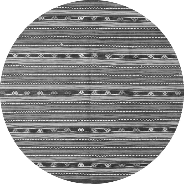 Square Oriental Gray Traditional Rug, con818gry