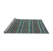 Sideview of Machine Washable Oriental Light Blue Traditional Rug, wshcon818lblu