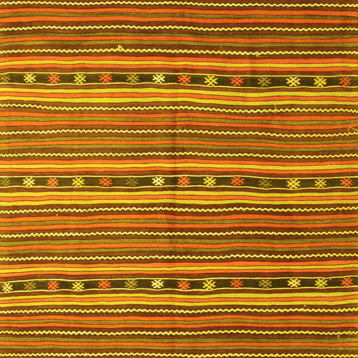 Oriental Yellow Traditional Rug, con818yw