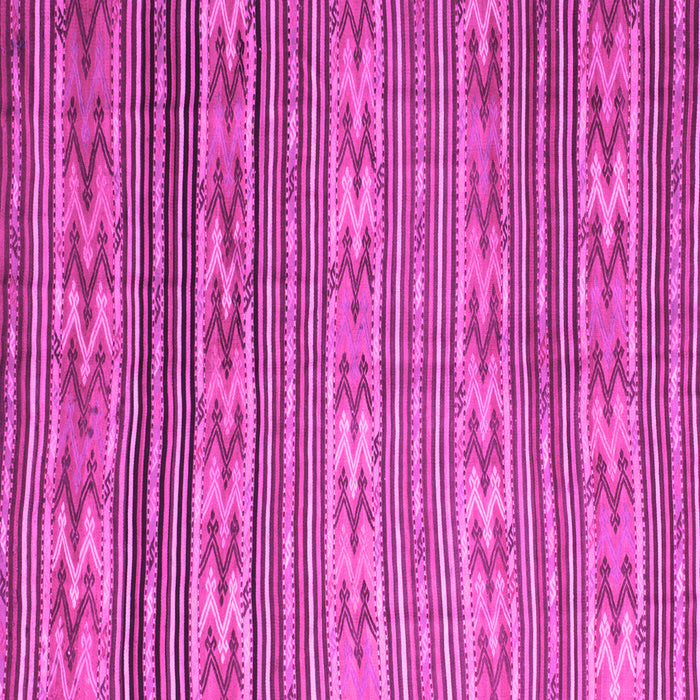 Square Machine Washable Southwestern Pink Country Rug, wshcon819pnk