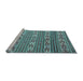 Sideview of Machine Washable Southwestern Light Blue Country Rug, wshcon819lblu