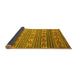 Sideview of Southwestern Yellow Country Rug, con819yw