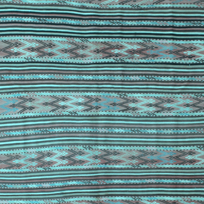 Southwestern Light Blue Country Rug, con819lblu