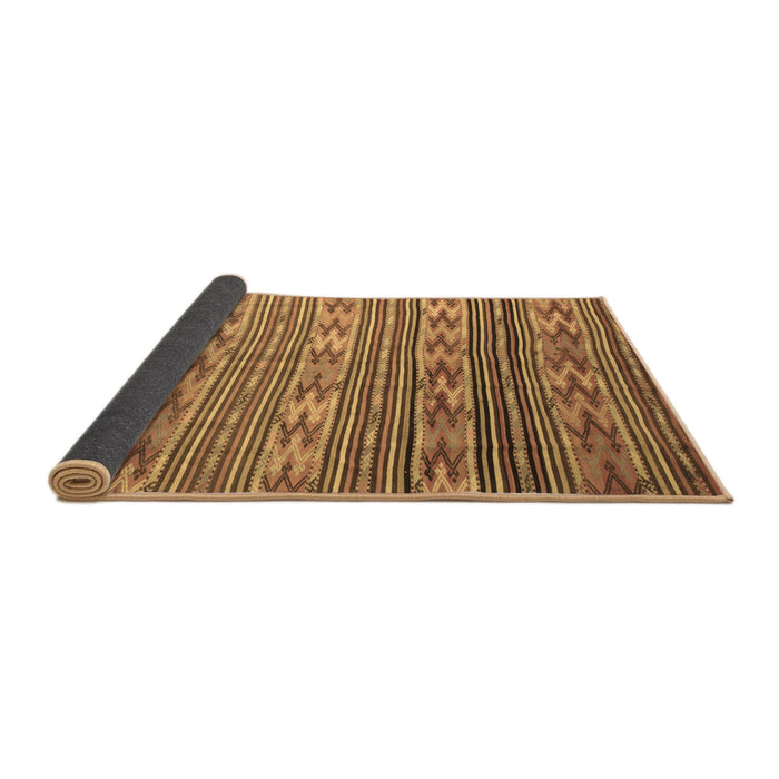 Sideview of Southwestern Brown Country Rug, con819brn