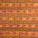 Round Machine Washable Southwestern Orange Country Area Rugs, wshcon819org