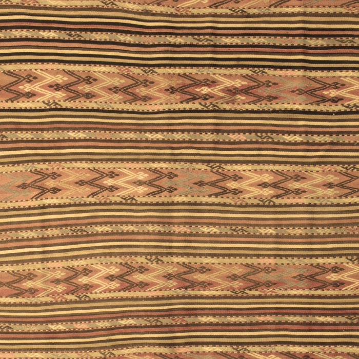 Machine Washable Southwestern Brown Country Rug, wshcon819brn