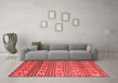 Country Red Washable Rugs