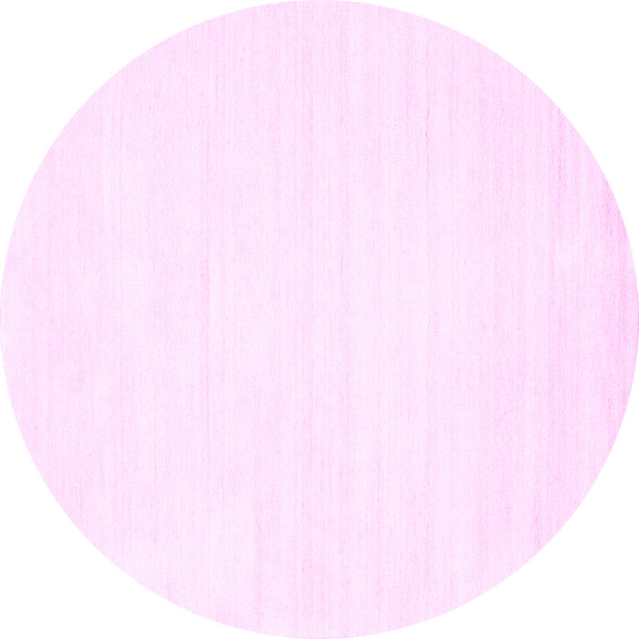 Round Solid Pink Modern Rug, con81pnk