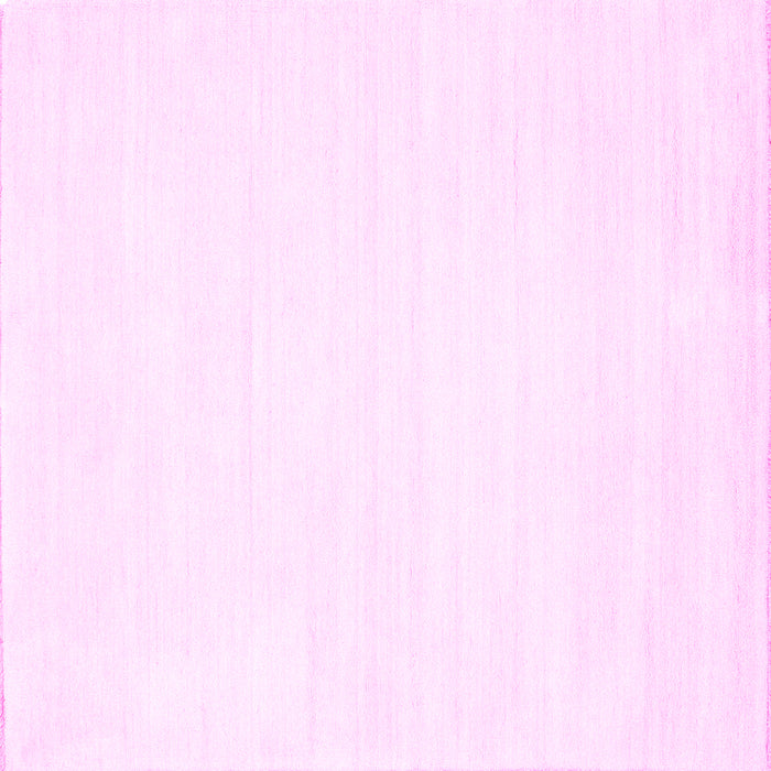 Square Solid Pink Modern Rug, con81pnk