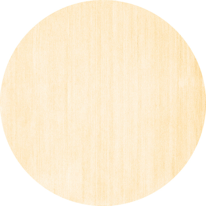 Round Machine Washable Solid Brown Modern Rug, wshcon81brn