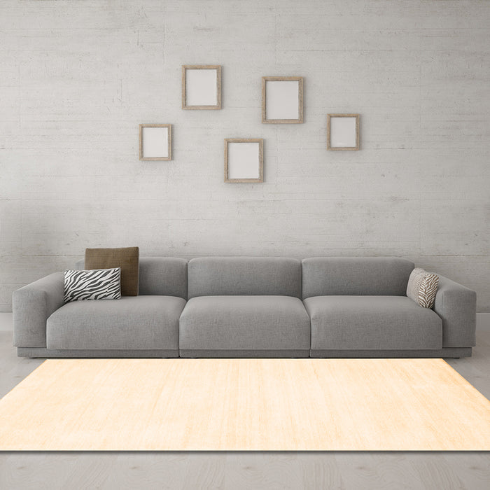 Machine Washable Solid Orange Modern Area Rugs in a Living Room, wshcon81org
