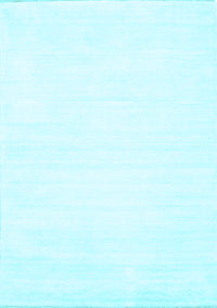 Solid Light Blue Modern Rug, con81lblu