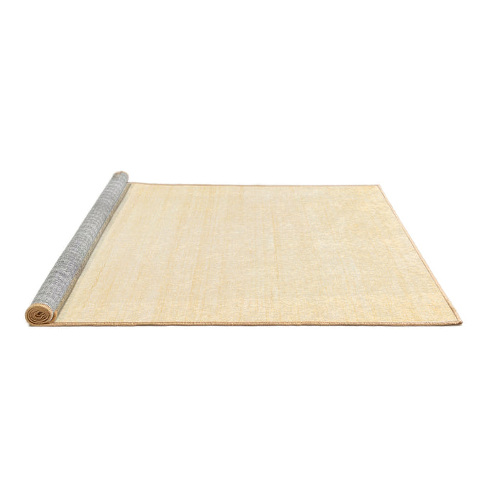 Sideview of Machine Washable Solid Brown Modern Rug, wshcon81brn