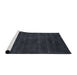 Serging Thickness of Machine Washable Contemporary Dark Slate Gray Green Rug, wshcon82