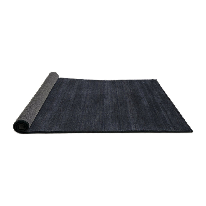 Thickness of Contemporary Dark Slate Gray Green Modern Rug, con82
