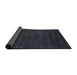 Thickness of Contemporary Dark Slate Gray Green Modern Rug, con82