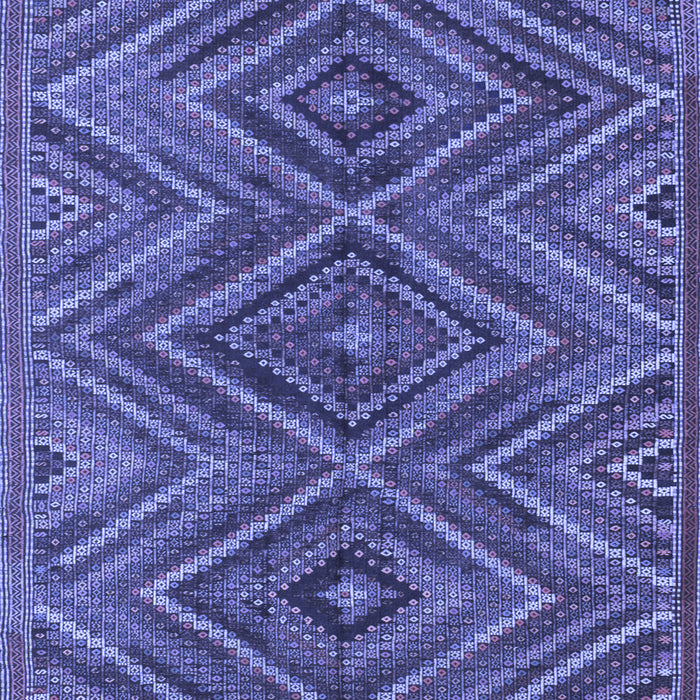 Machine Washable Oriental Blue Traditional Rug, wshcon820blu