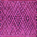 Square Machine Washable Oriental Pink Traditional Rug, wshcon820pnk