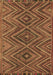 Machine Washable Oriental Brown Traditional Rug, wshcon820brn