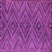 Square Machine Washable Oriental Purple Traditional Area Rugs, wshcon820pur