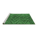 Sideview of Machine Washable Oriental Emerald Green Traditional Area Rugs, wshcon820emgrn