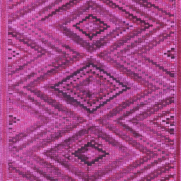 Machine Washable Oriental Pink Traditional Rug, wshcon820pnk