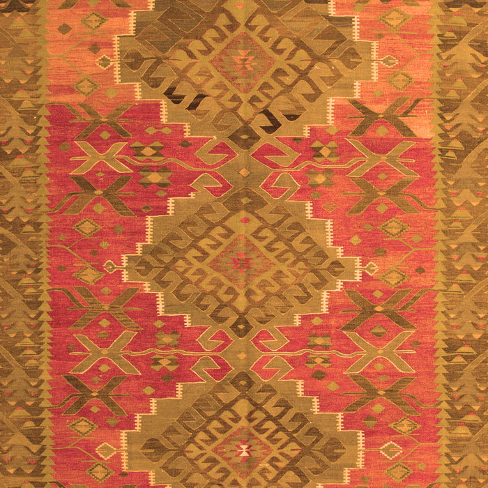 Oriental Orange Traditional Rug, con821org