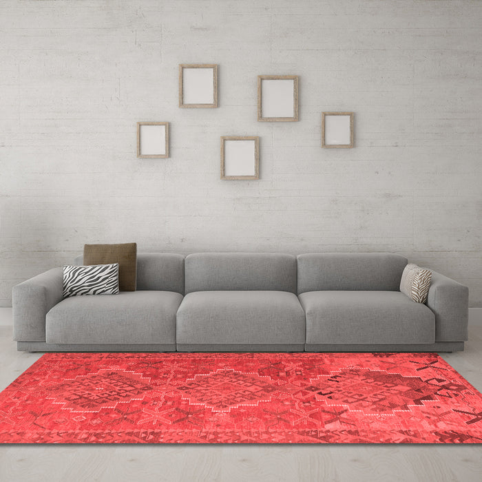 Traditional Red Washable Rugs
