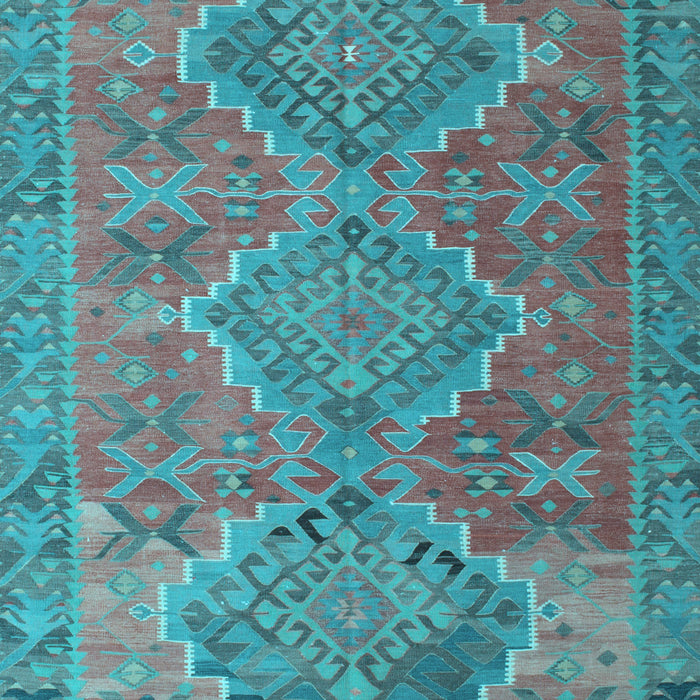 Oriental Light Blue Traditional Rug, con821lblu